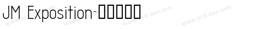 JM Exposition字体转换